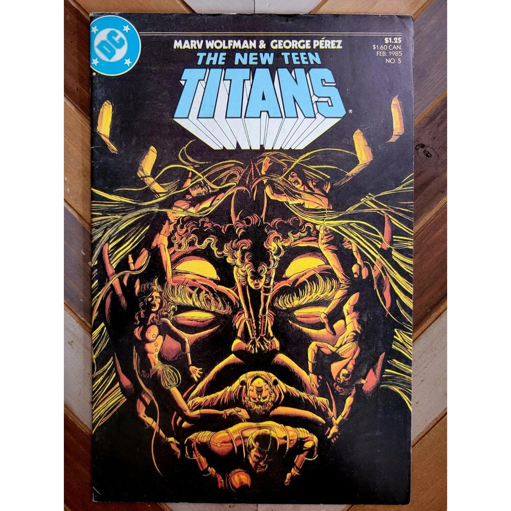 New Teen Titans #5 (DC 1984) Trigon The Terrible Dies! George Perez Cover & Art